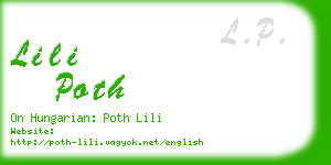 lili poth business card